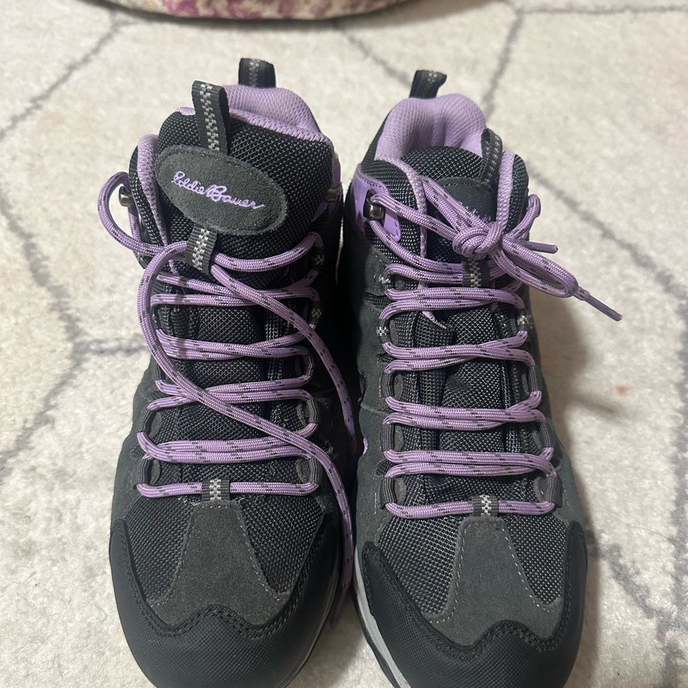 Eddie Bauer Women's Black and Lavender Athletic Shoes